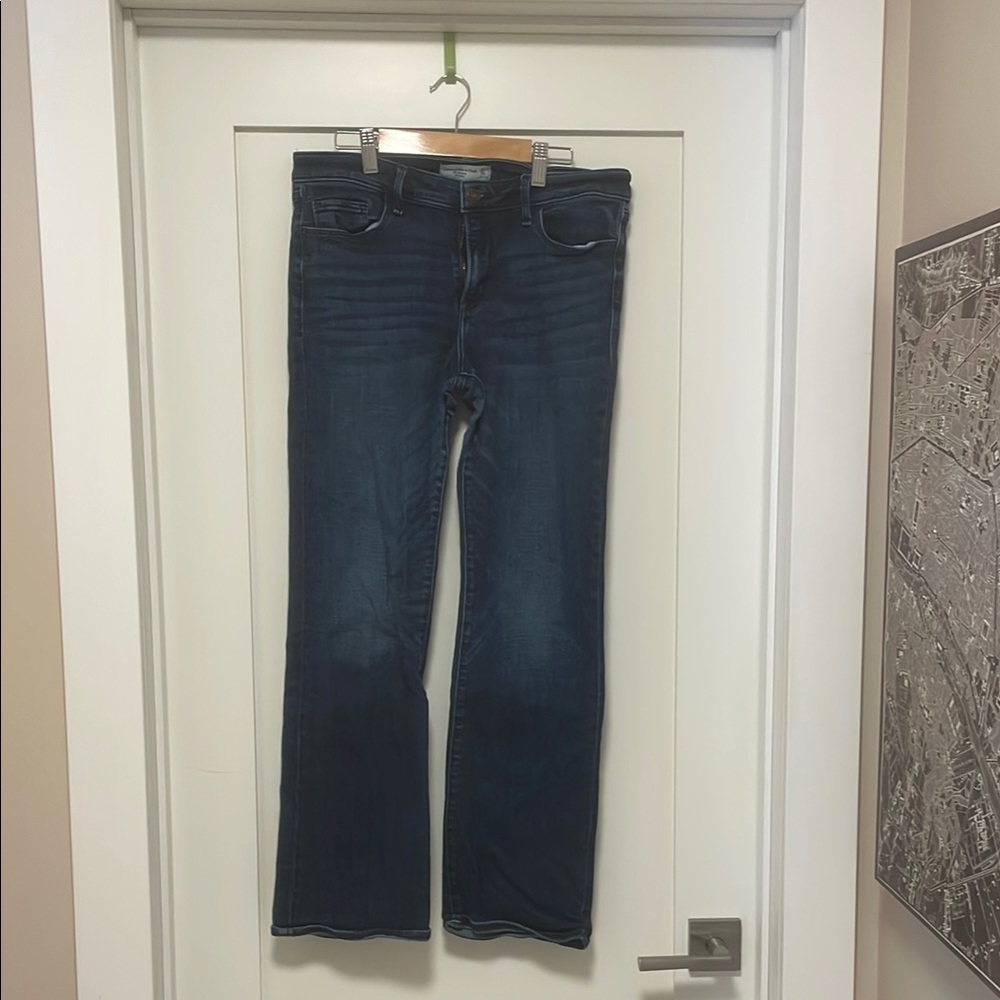 Abercrombie & Fitch Women's Boot Cut Jeans - Dark Blue